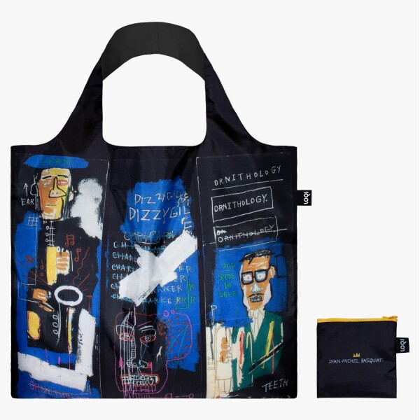 Skládací nákupní taška LOQI JEAN-MICHEL BASQUIAT Horn Players
