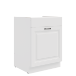 Spodní skříňka pod dřez Stilo 60 ZL 1S BB - Premium Box Barva korpusu: Bílá, Barva dvířek: Dust Grey