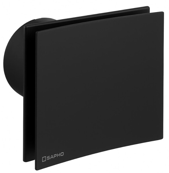SAPHO - EIRA koupelnový ventilátor axiální, 15W, potrubí 100, černá EI101B