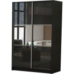 Skříň Se Zrcadlem Indigo 150cm Černá