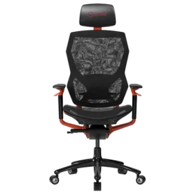 Lorgar Grace 855 červená / Ergonomická židle / nastavitelná / síťovaná / pojezdová kolečka / nosnost 150 kg (LRG-CHR855RB)