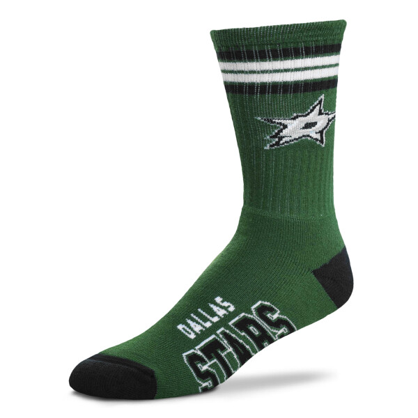 For Bare Feet Pánské Ponožky Dallas Stars 4 Stripes Crew Velikost: M (EUR 37-43)