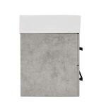 Koupelnová skříňka s umyvadlem a černou úchytkou SAT Cube Way 60x53x46 cm beton mat CUBE46C602BESATCW CUBE46C602BESATCW