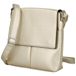 Stylová dámská koženková crossbody kabelka Katia, zlatá