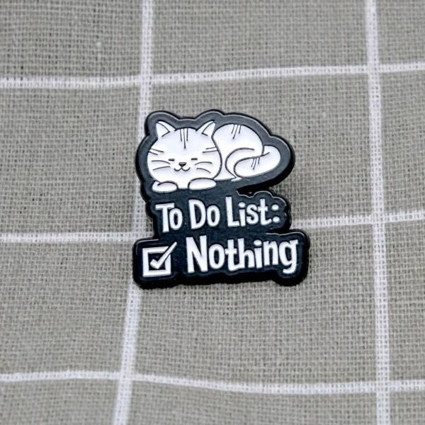 Pinarna.cz Spící kočka - To Do List: Nothing / Seznam toho, co udělat: Nic