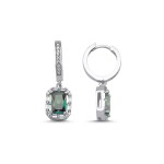LUNICA Stříbrné náušnice MYSTIC TOPAZ 0475