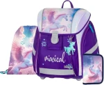 OXYBAG Školní set Premium Light Pegas / 3dílná sada / aktovka 26 l / pytlík na cvičky / penál (0-75826)