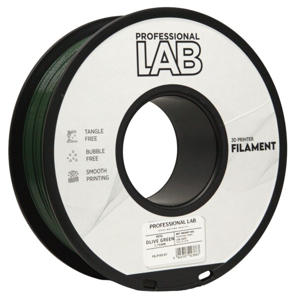 PETG filament 1,75 mm olivově zelený Professional Lab 1 kg