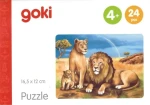 GOKI Dřevěné puzzle Africká zvířata: Lvi
