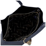 Moderní dámská koženková kabelka na rameno Olga, tmavě modrá