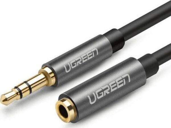 UGREEN 10595 Prodlužovací kabel AUX 3.5mm (M) - AUX 3.5mm (F) 3m černá (6957303815951)