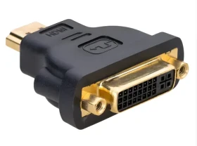 Akyga černá / Adaptér / DVI (F) - HDMI (M) / Duplex (AK-AD-02)