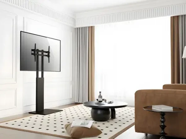 Equip 650615 černá / Podlahový stojan TV / 37"-75" / VESA 600x400 / nosnost 40 kg / výškové nastavení (650615)