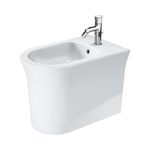 DURAVIT - White Tulip Stojící bidet, s WonderGliss, bílá 22931000001