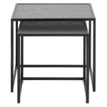 Konferenční stolek Benato (50x45x50 cm, černá)