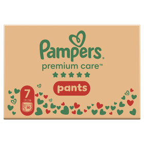 Plenkové Kalhotky Pampers Premium Care Velikost 7, 80 Plenky, 15kg+