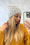 Fleecová čepice Agnes K239 světle šedá UNI