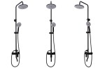 REA - Sprchový set s baterií 150mm VERSO černá REA-P9145