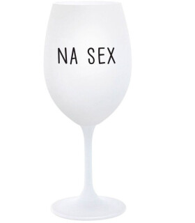 NA SEX bílá sklenice NA víno 350 ml