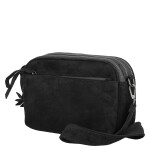Semišová dámská crossbody kabelka Lory, černá