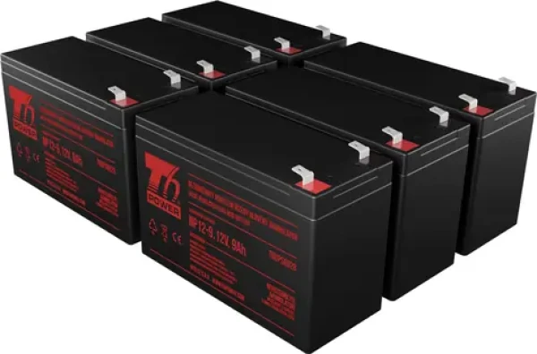 T6 Power náhradní baterie EBM 1920W / Bateriová sada pro UPS / 12V / 6x 9Ah / 648VAh (T6APC0022)