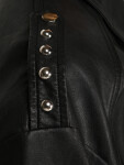 Dámská kožená bunda bomber černá FashionStreet TY5566 XL