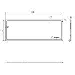 SAPHO - GEMINI zrcadlo s LED osvětlením 1500x550 GM150