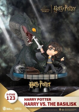 Harry Potter D-Stage diorama - Harry vs bazilišek 16 cm (Beast Kingdom)