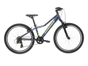 Dětské kolo Kross HEXAGON JR 1.0 24", model 2025, barvatmavě modrý