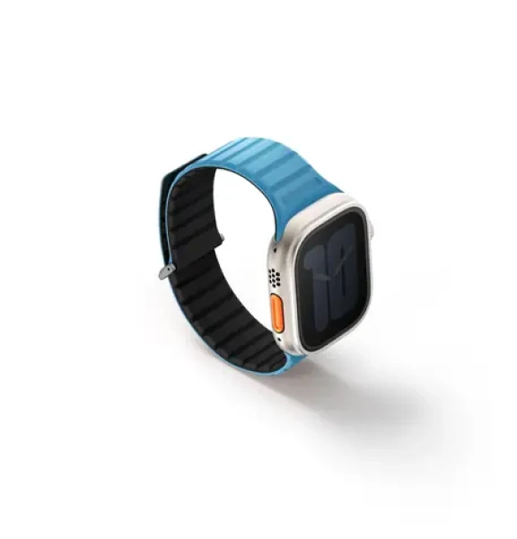 UNIQ Revix Evo Reversible Magnetic řemínek pro Apple Watch 49 45 44 42 mm - PACIFIC (modrá černá) (8886463688236)