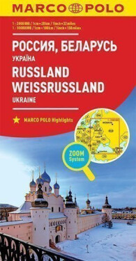 Rusko, Ukrajina, západní Rusko 1:2M/10M//mapa(ZoomSystem)MD