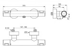 IDEAL STANDARD - CeraTherm Termostatická sprchová baterie T25, černá A7201XG