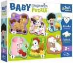 TREFL BABY Puzzle Zvířata na farmě 6v1