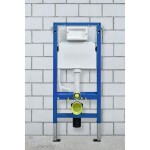 GEBERIT DuofixBasic s bílým tlačítkem DELTA51 + WC CERSANIT DESSE VORTEX /VÍROVÉ SPLACH/ + SEDÁTKO 458.103.00.2 51BI ES1