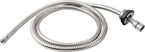 SAPHO - Sprchová průchodka na okraj vany včetně hadice F1/2"-M3/8", kulatá, chrom 1205-04