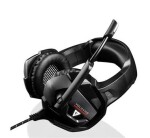 Modecom VOLCANO BOW headset / herní sluchátka s mikrofonem / 2.2m kabel / 3.5mm jack / USB napájení / černá / LED pods (S-MC-859-BOW)