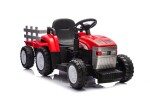 Mamido Dětský elektrický traktor s vlečkou Farm 24V 2x45W červený