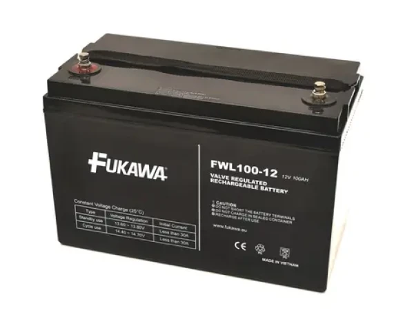 FUKAWA FWL100-12 / Olověný akumulátor / AGM / 12V / 100Ah / M8 / životnost 10 let (11512)
