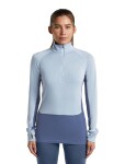 ICEBREAKER Wmns Merino 260 ZoneKnit LS Half Zip, Dawn/Zincblue/Cb (vzorek) velikost: S