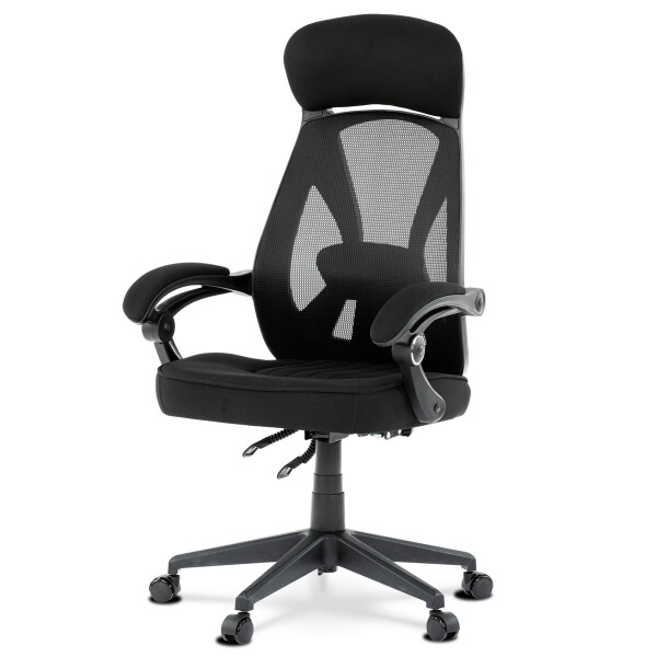 Kancelářská židle, houpací mechanismus, černá síťovina, KA-Y309 BK