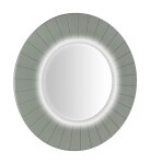 SAPHO - LUMIRO STRIP kulaté zrcadlo s LED osvětlením v rámu ø 75cm, verde LR750-4444S