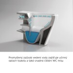 Mereo WC závěsné kapotované, RIMLESS, 490x340x350, keramické, vč. sedátka CSS118S, 8ks VSD83SAKCE8
