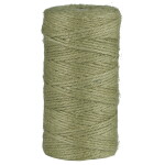 Ib Laursen Jutový provázek Dusty Green 100 m, zelená barva