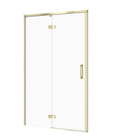 CERSANIT - Sprchové dveře LARGA s panty, zlatá mat, 120x195, levé, čiré sklo S164-068