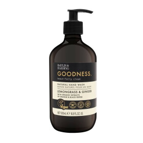 Baylis & Harding Tekuté mýdlo na ruce Goodness Lemongrass/Ginger 500 ml, hnědá barva, plast