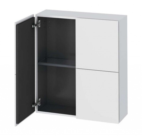 DURAVIT - L-Cube Skříňka 80x70x24 cm, 2 dvířka, bílá mat LC116701818