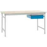 Manuflex LD1113.6011 ESD ESD pracovní stůl UNIDESK s kaučuk deska, rezedově zelená RAL 6011, Šxhxv = 2000 x 800 x 720-73