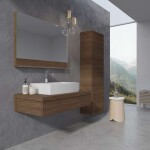 RAVAK - Formy 460 Skříňka závěsná, 46x27x160 cm, ořech X000001262