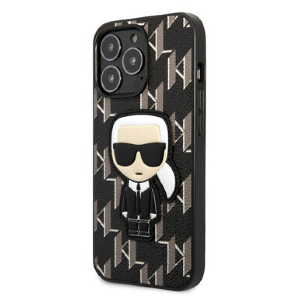 Pouzdro Karl Lagerfeld Monogram Ikonik iPhone 13 Pro černé