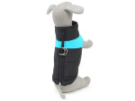 Slim-rainy obleček pro psa na zip Barva: Černo-červená, Délka zad (cm): 51, Obvod hrudníku: 74 - 80 cm